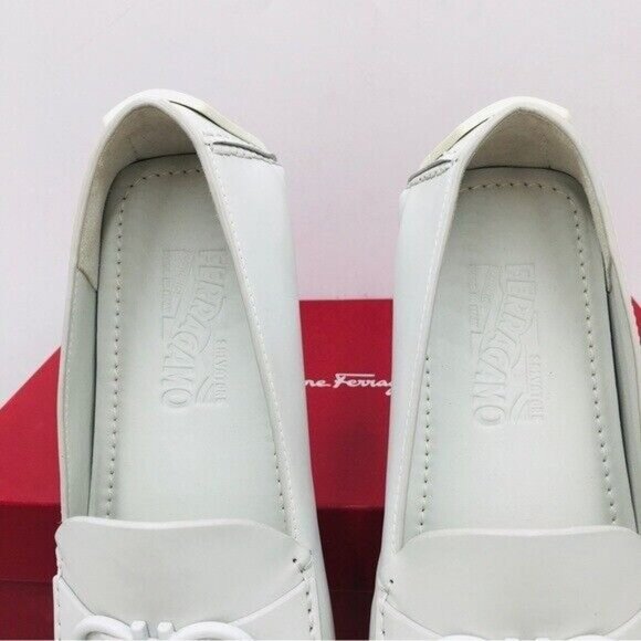 Salvatore Ferragamo PALINURO Astronaut Leather Loafer Driving Shoes Mens US 8.5 - Picture 10 of 14